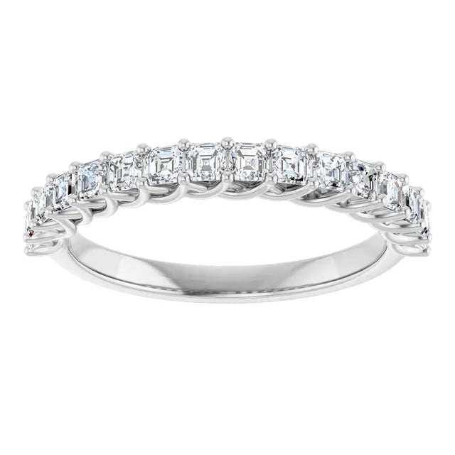 14K White 3/4 CTW Natural Diamond Anniversary Band