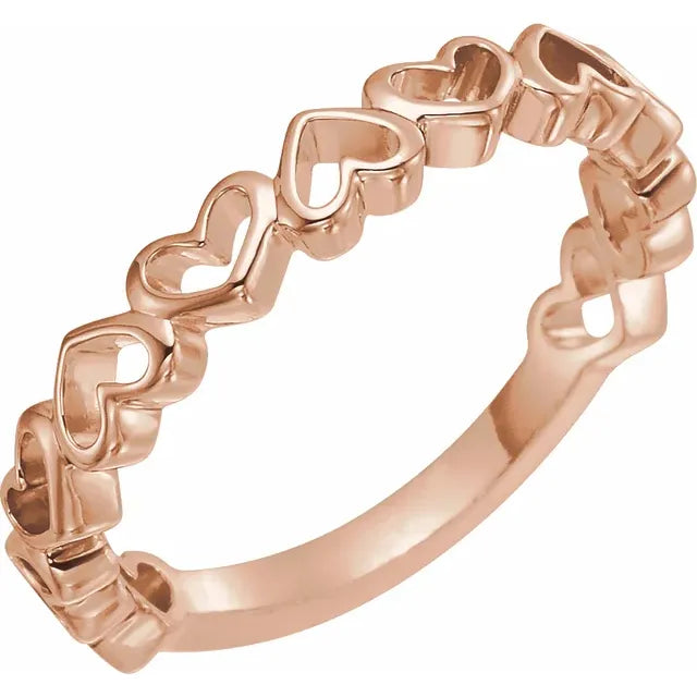 14k Heart Ring