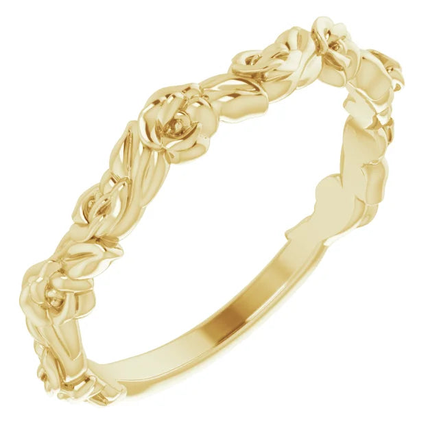 14K Yellow Rose Ring