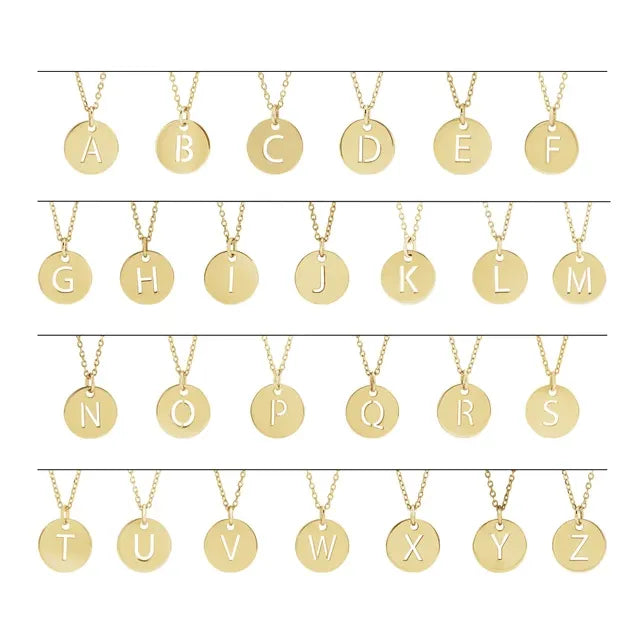 14K Yellow Initial L 16-18" Necklace
