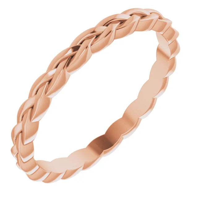 14K Woven Band Size 7