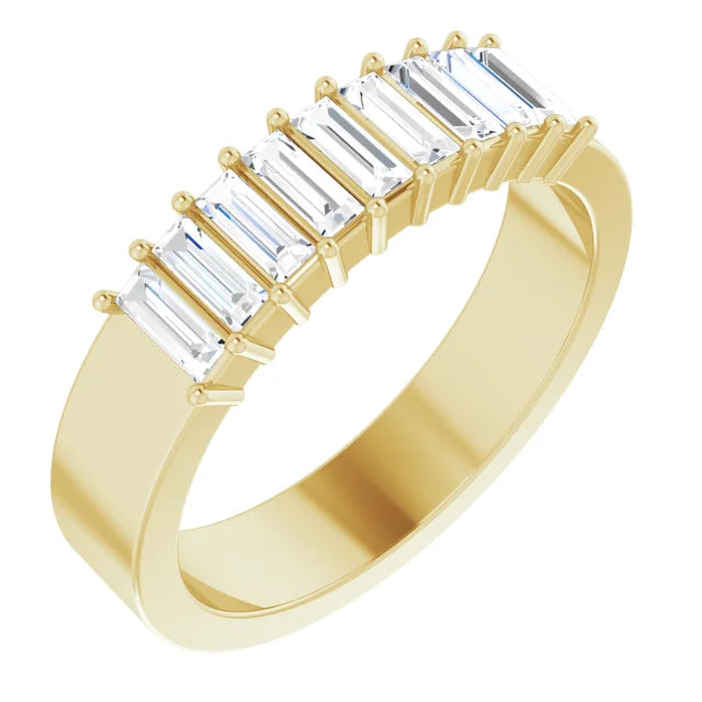 14K Yellow 1/2 CTW Natural Diamond Anniversary Band